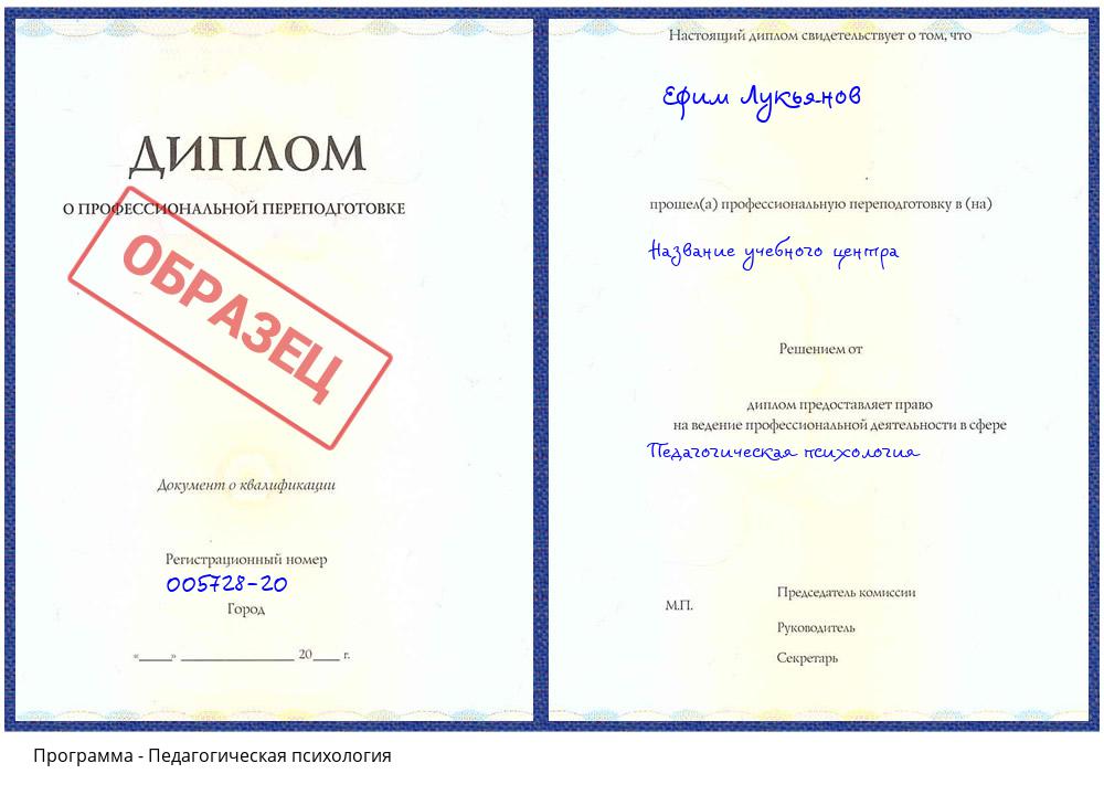 Педагогическая психология Видное